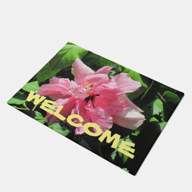Felpudo Doormat Haz que tu propio Personalizado rose Hibis (Angular)