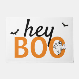 Felpudo Doormat - hey BOO Ghost / Bats