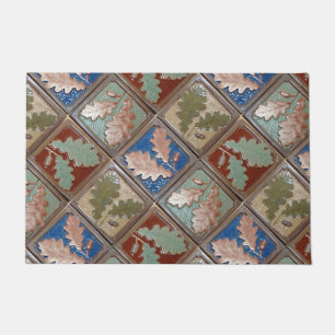 Felpudo Doormat, hojas de roble artesano