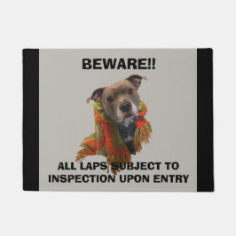 Felpudo Doormat, inspector de Pitbull Lap