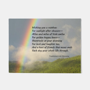 Felpudo Doormat irlandés tradicional de la bendición