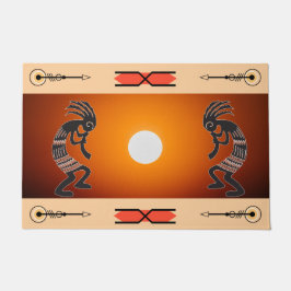 Felpudo Doormat Kokopelli del Sol Suroeste