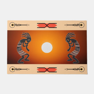 Felpudo Doormat Kokopelli del Sol Suroeste