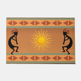 Felpudo Doormat Kokopelli del Sol Suroeste