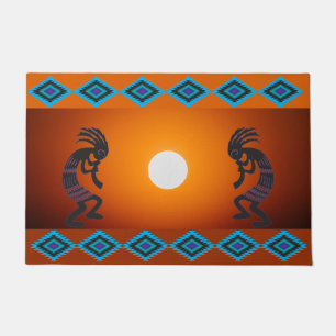 Felpudo Doormat Kokopelli del Sol Suroeste