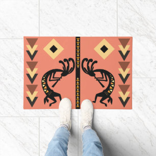 Felpudo Doormat Kokopelli del Sol Suroeste