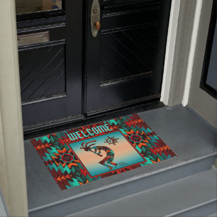 Felpudo Doormat Kokopelli del suroeste