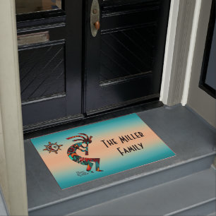 Felpudo Doormat Kokopelli del suroeste