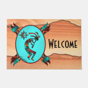 Felpudo Doormat Kokopelli del suroeste