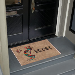 Felpudo Doormat Kokopelli del suroeste