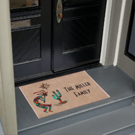 Felpudo Doormat Kokopelli del suroeste