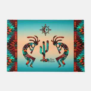 Felpudo Doormat Kokopelli del suroeste