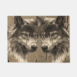 Felpudo Doormat lobo