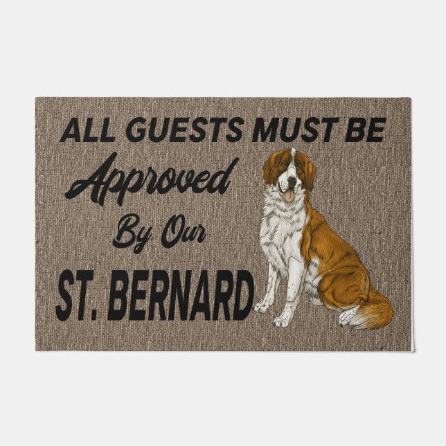 Felpudo Doormat, Mascota personalizado, regalo de perro de (Anverso)