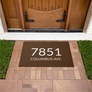 Felpudo Doormat minimalista y blanco elegante