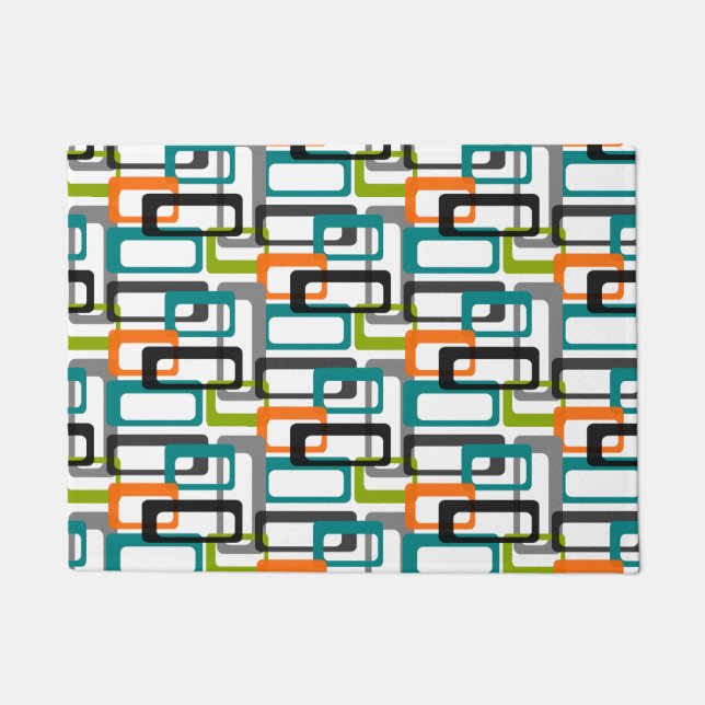 Felpudo Doormat moderno de los mediados de siglo (Anverso)