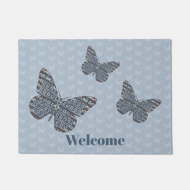 Felpudo Doormat monarca nórdica (Anverso)