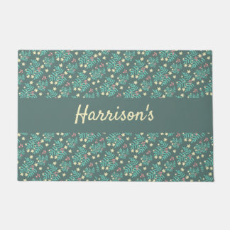 Felpudo Doormat monogramado botánico de moda