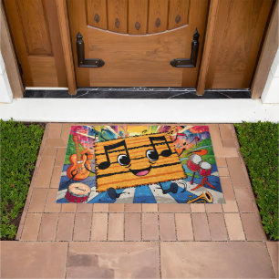 Felpudo Doormat Music Fun