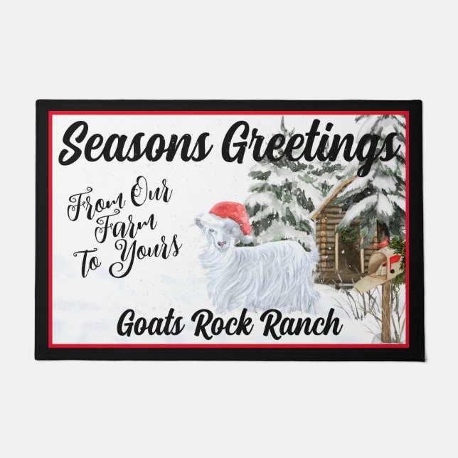 Felpudo Doormat - Navidades Bonito Cabra Silky (Anverso)