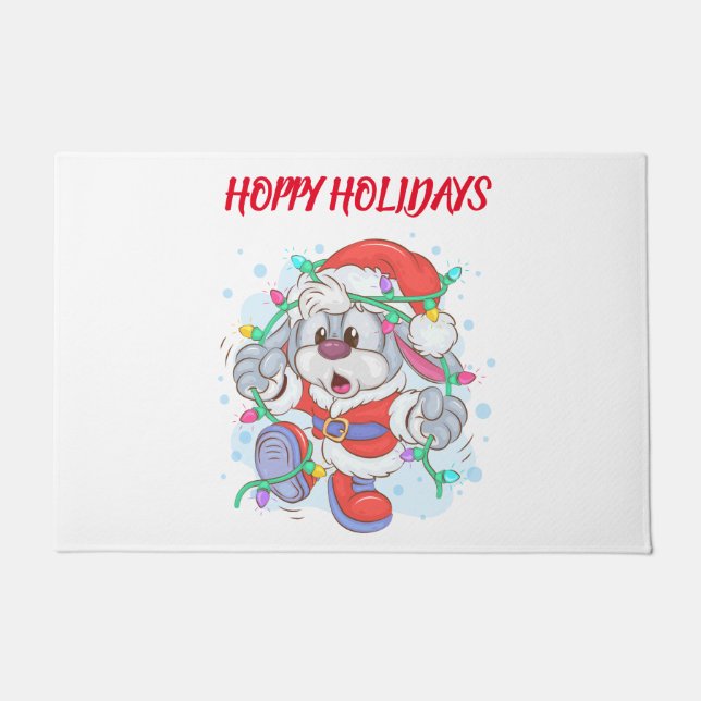 Felpudo Doormat Navidades de Bunny (Anverso)