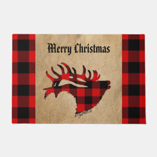 Felpudo Doormat, Navidades de los toros rojos y negros