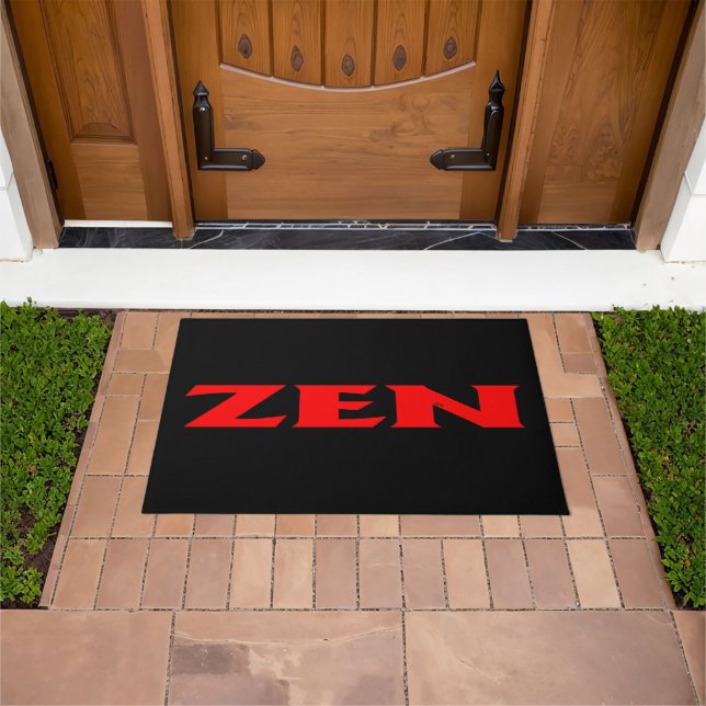 Felpudo Doormat negro rojo Zen (Exterior)