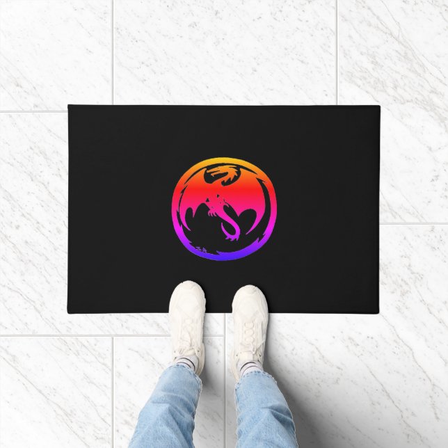 Felpudo Doormat neon Dragon (Interior)