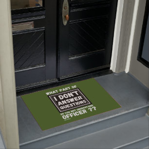 Felpudo doormat "NO RESPONDO PREGUNTAS 2"