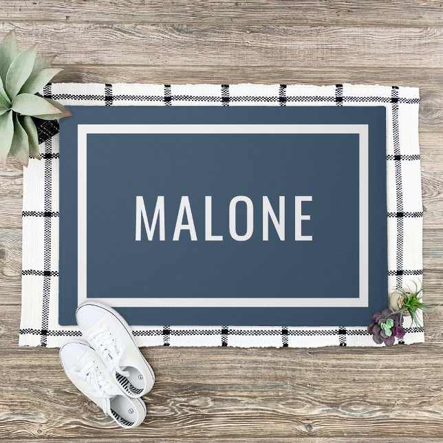 Felpudo Doormat nombre familiar personalizado de lago azul (Subido por el creador)