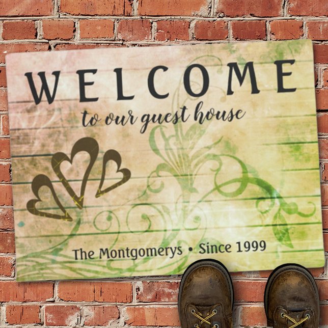 Felpudo Doormat nombre personalizado de bienvenida de made (Subido por el creador)