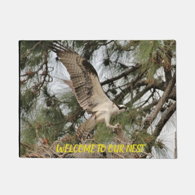 Felpudo Doormat Osprey - Halcón de pescado (Anverso)
