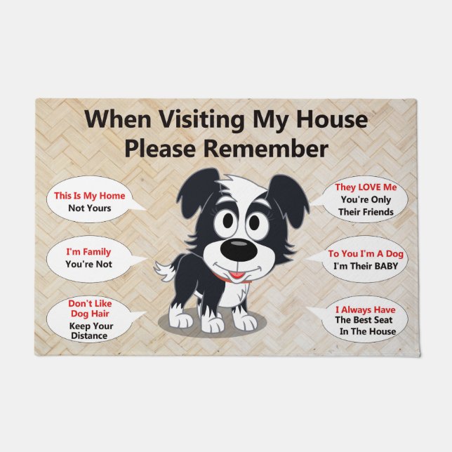 Felpudo Doormat Perro Personalizado (Anverso)