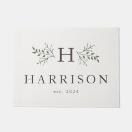 Felpudo Doormat personalizado de monograma ruso