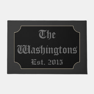 Felpudo Doormat personalizado gótico de Halloween