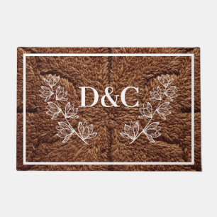 Felpudo Doormat Personalizado inicial doble
