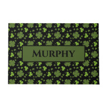 Doormat personalizado irlandés Shamrock