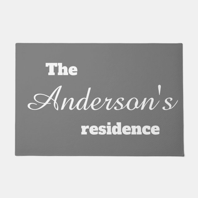 Felpudo Doormat personalizado - La residencia de Anderson (Anverso)