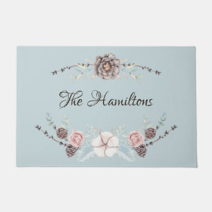 Felpudo Doormat personalizado para rollo de invierno pasto