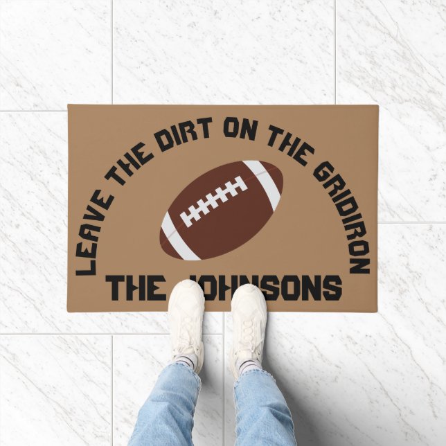 Felpudo Doormat personalizado sobre el tema del fútbol (Interior)