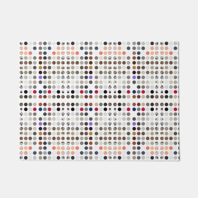 Felpudo doormat polka dot de 18" x 24" (Anverso)