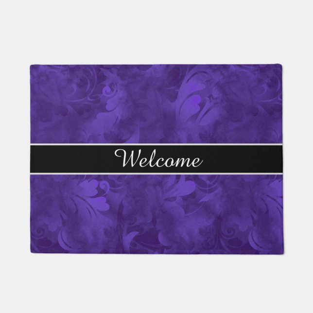 Felpudo Doormat púrpura Amethyst agradable del modelo de (Anverso)