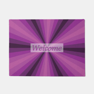 Felpudo Doormat púrpura de ilusión óptica