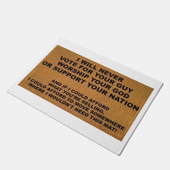 Felpudo Doormat repelente de hombres de negocios y polític (Angular)