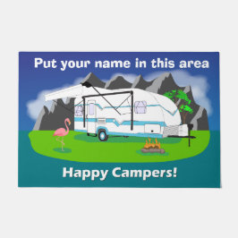 Felpudo Doormat retro grande del remolque, trullo, solo