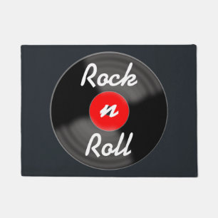 Felpudo Doormat Retro Red Record