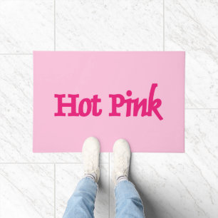 Felpudo Doormat rosado caliente
