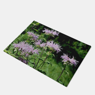 Felpudo Doormat salvaje morado de la flor de Bee Balm