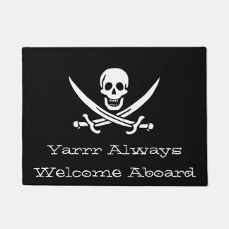 Felpudo Doormat siempre agradable del pirata de Yarrr