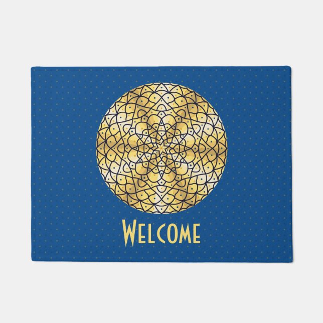 Felpudo Doormat solar celeste (Anverso)